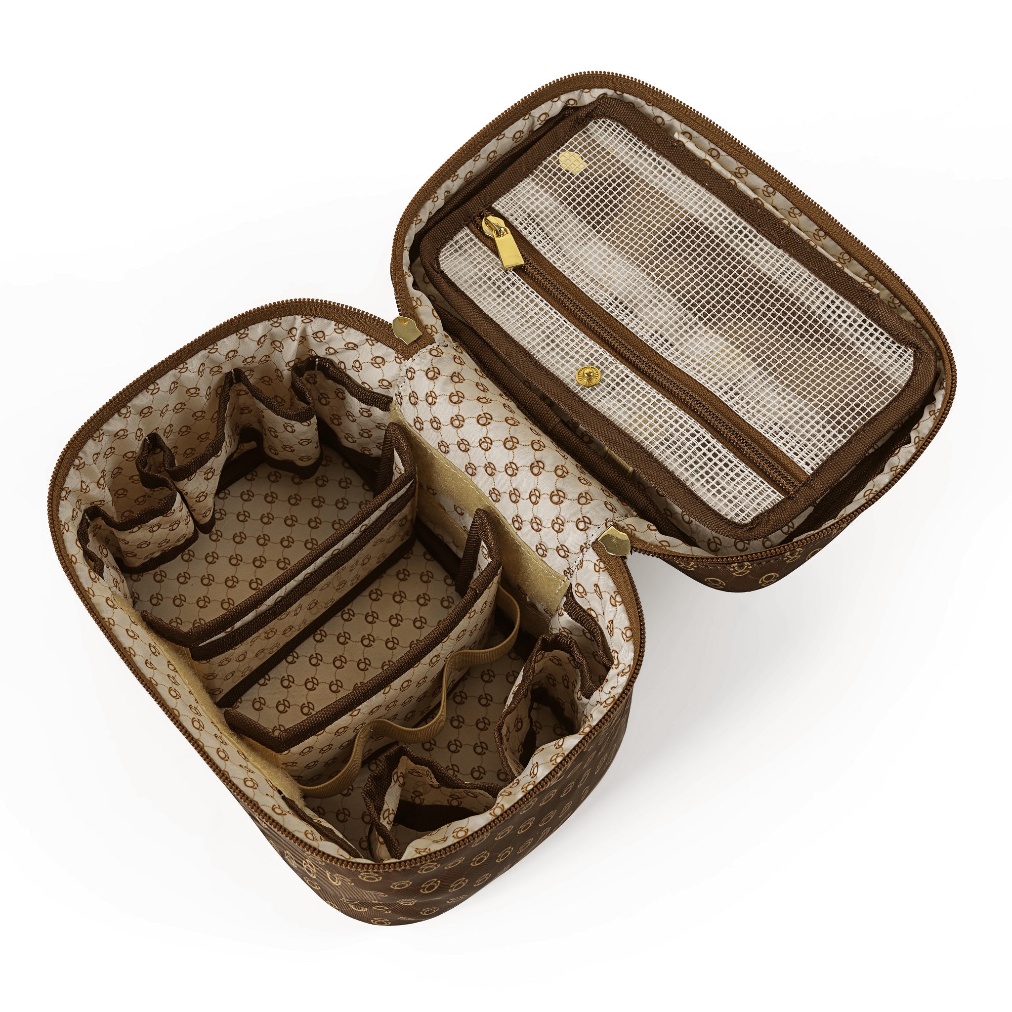 Elegant Monogram Travel Cosmetics Case
