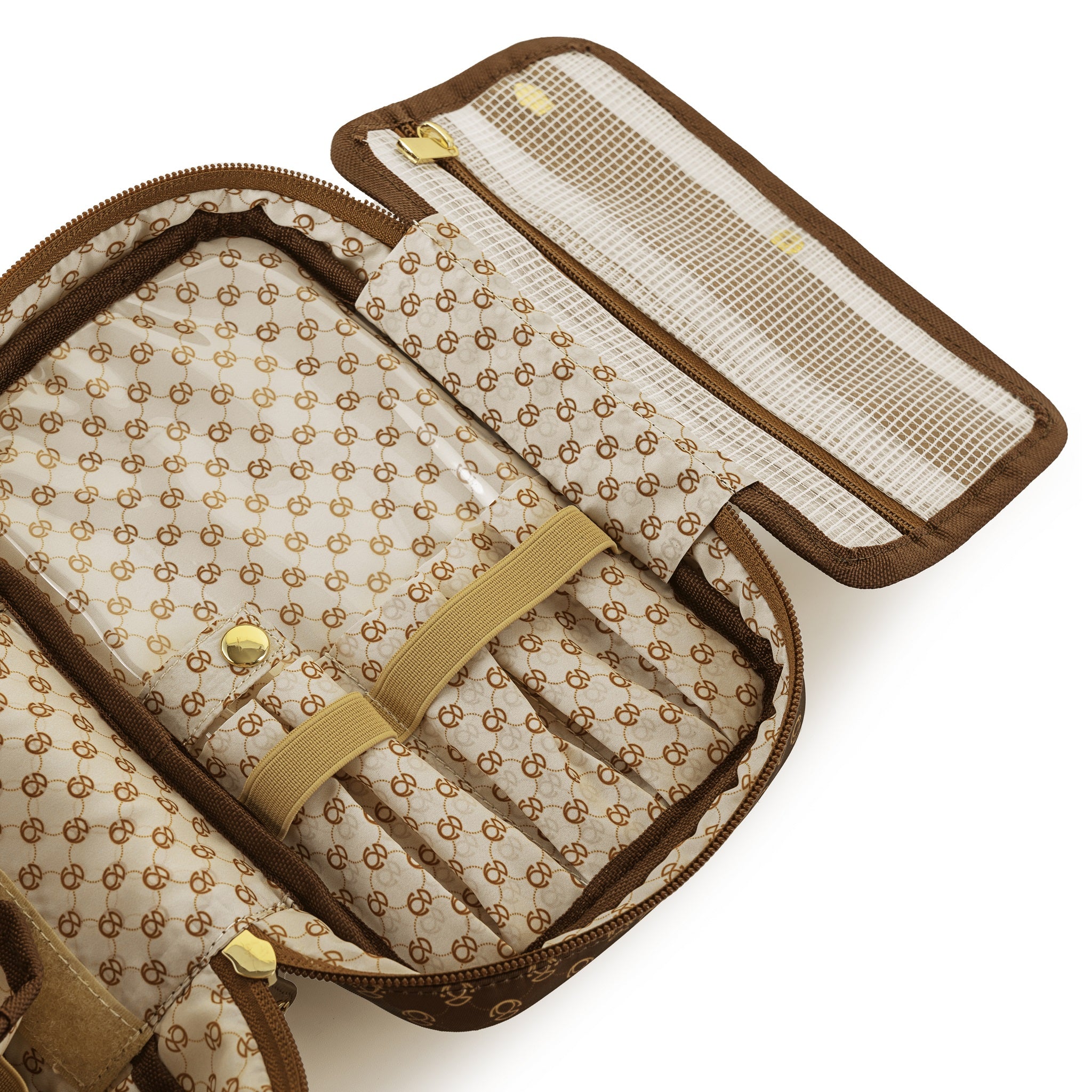 Elegant Monogram Travel Cosmetics Case