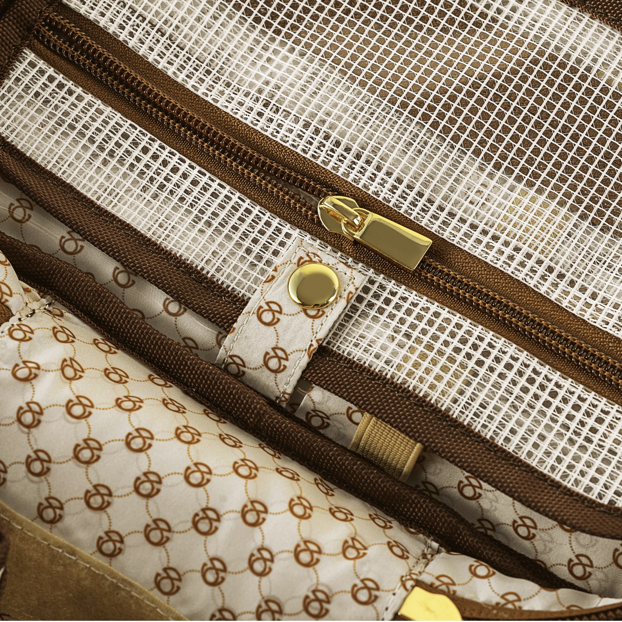 Elegant Monogram Travel Cosmetics Case