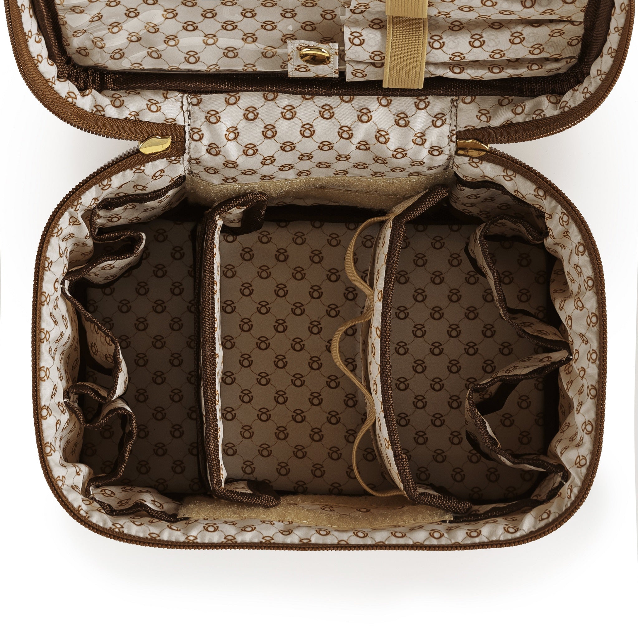 Elegant Monogram Travel Cosmetics Case