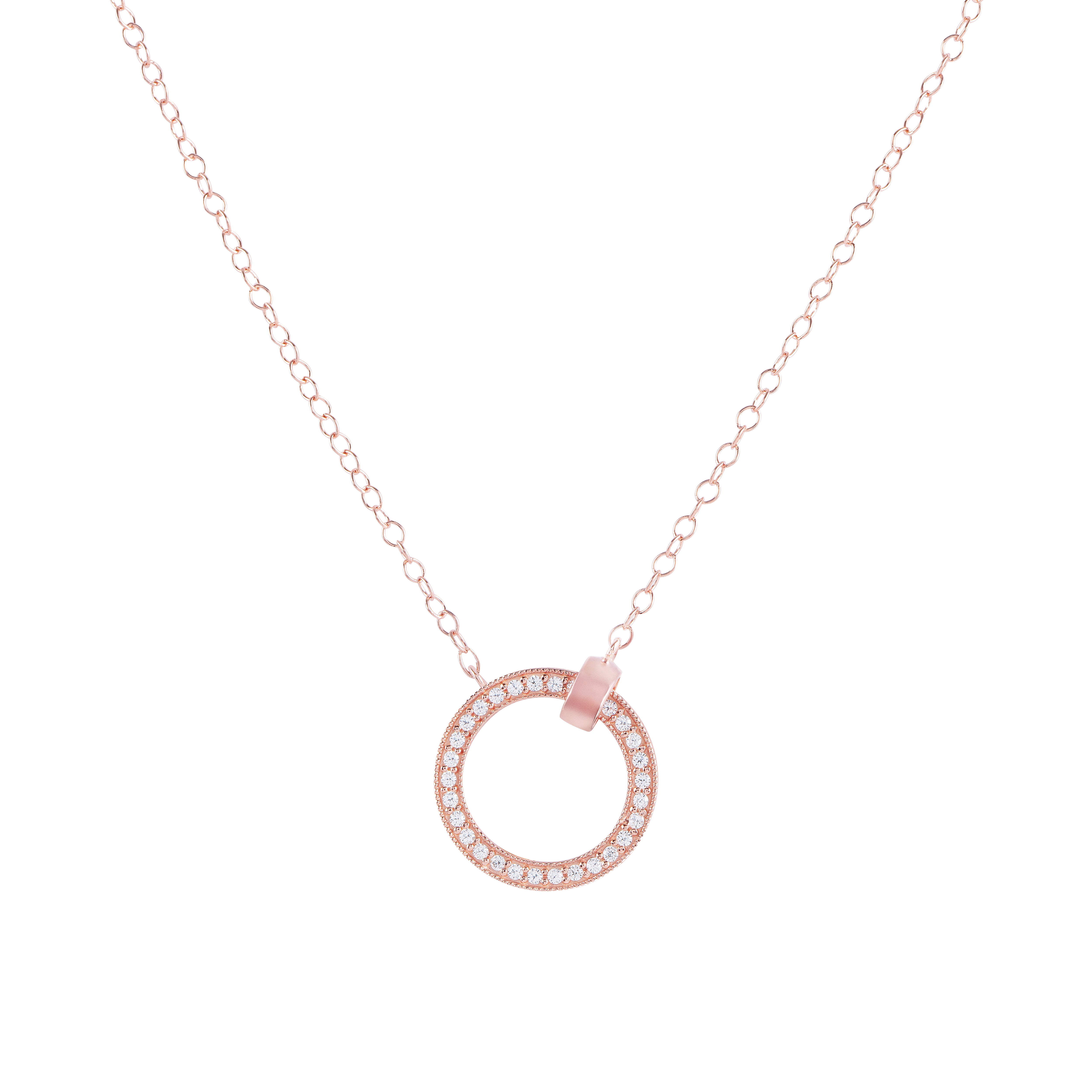 L'Amour Necklace with Pendant - Rose Gold