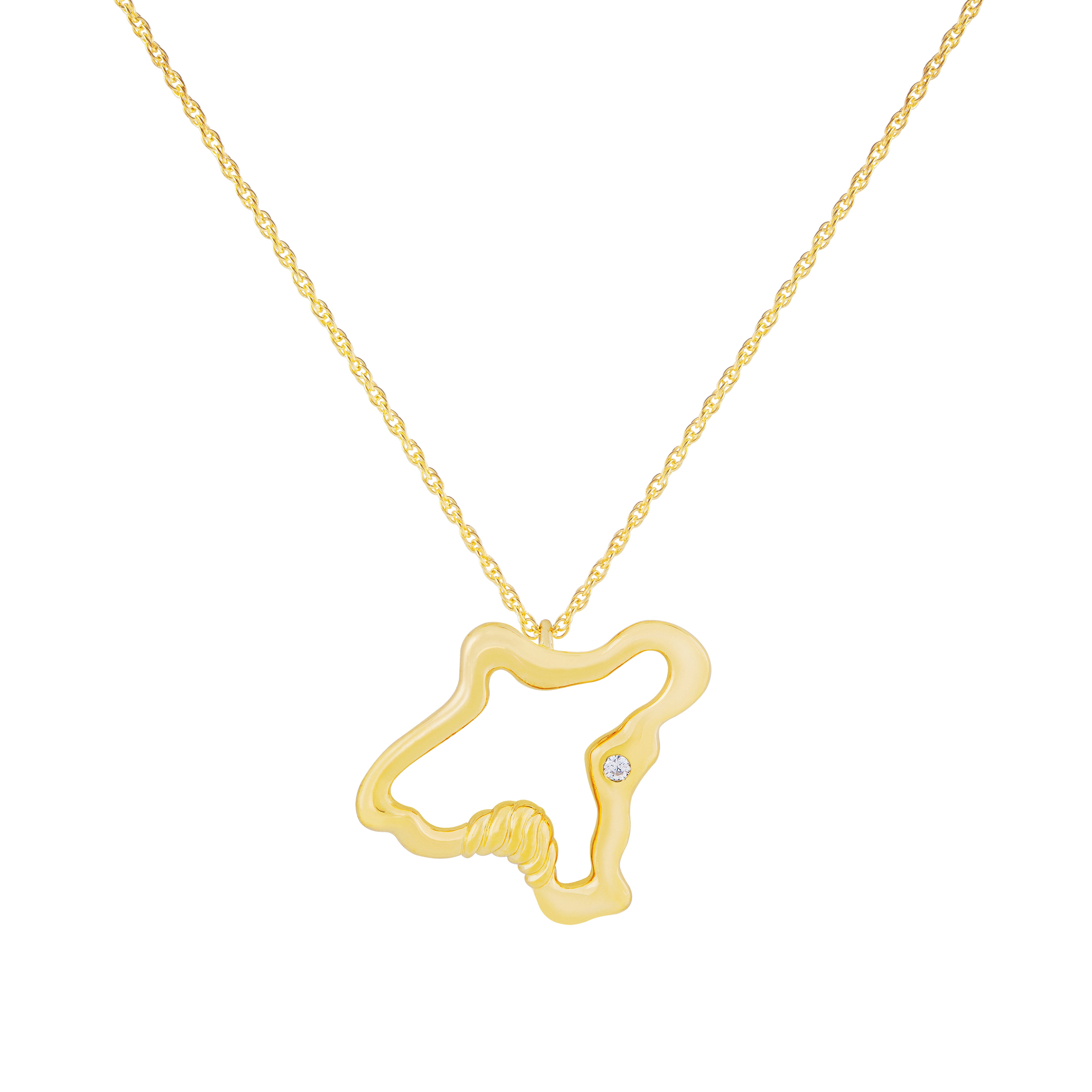 Elysian Necklace with Pendant - Gold