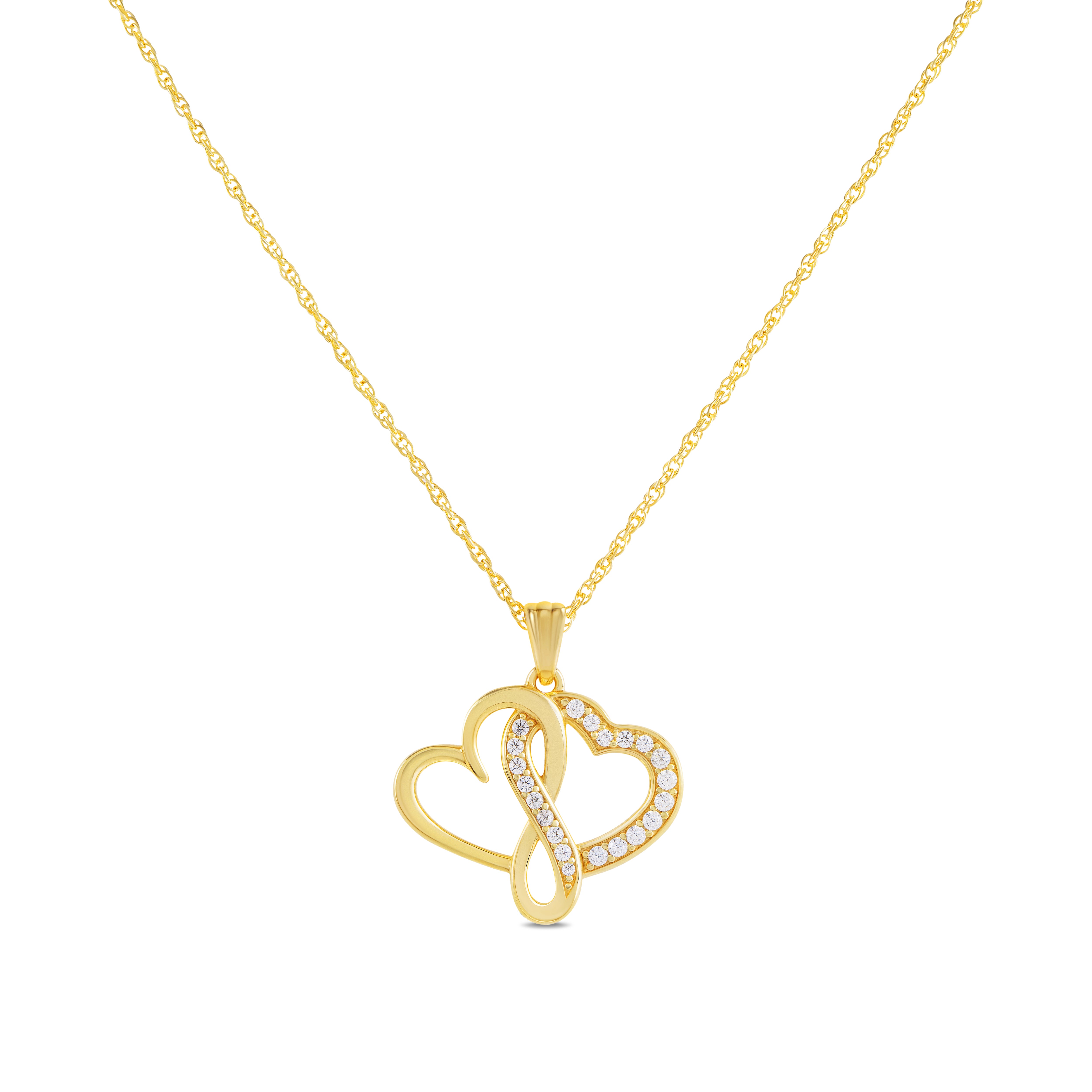 Eternal Love Necklace with Pendant - Gold