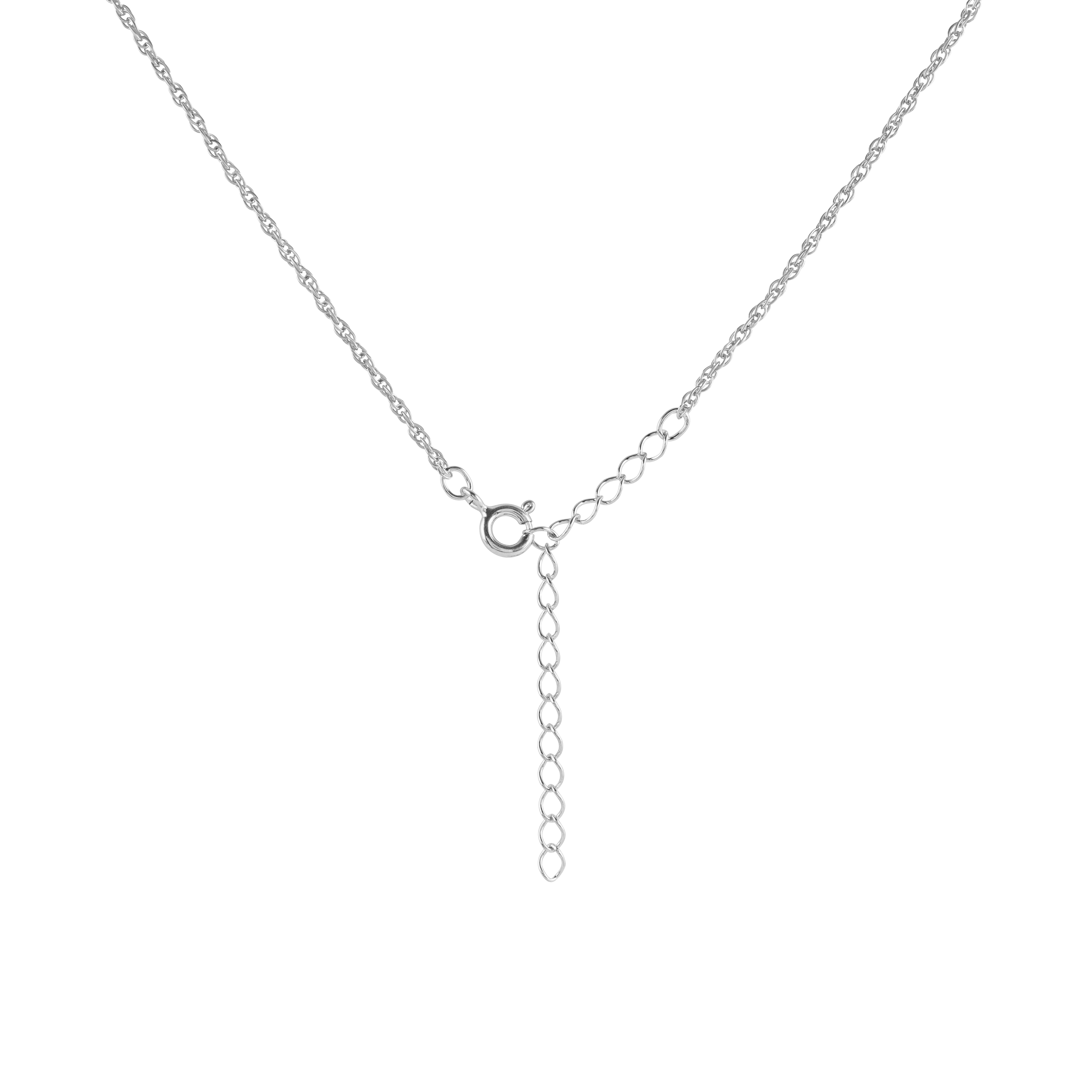 Eternal Love Necklace with Pendant - Silver