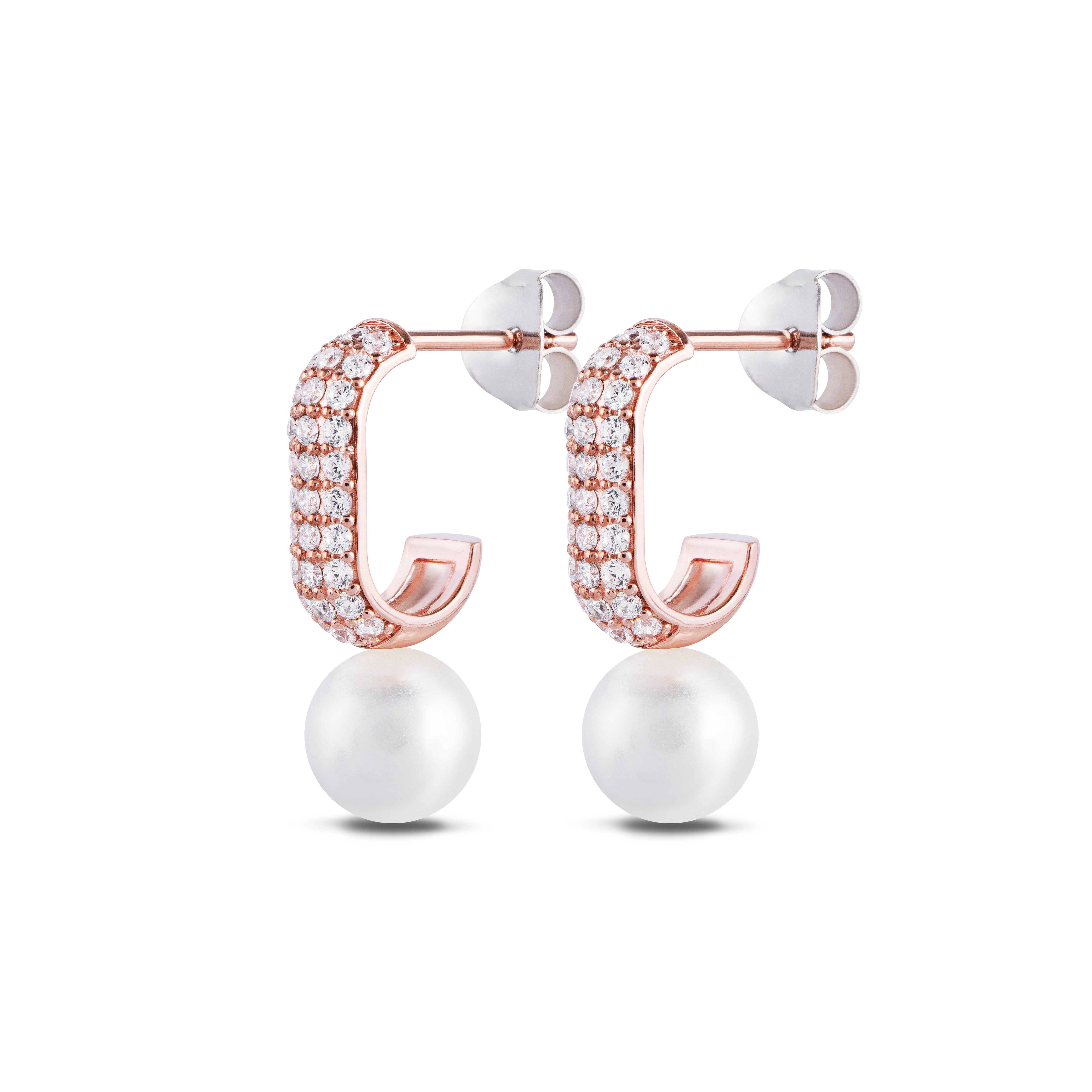 Elara Earrings - Rose Gold